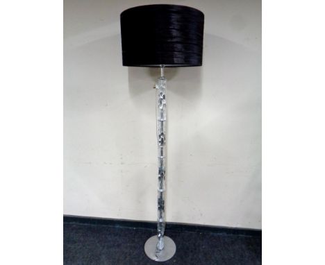 A high quality Bella Figura crystal floor lamp with shade