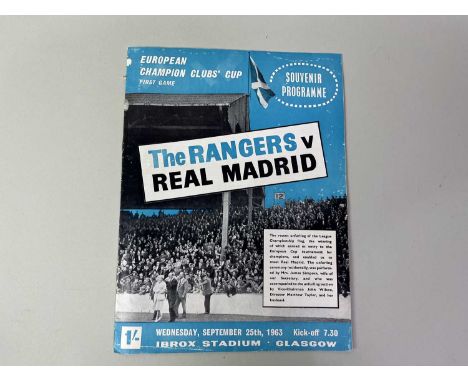 COLLECTION OF FOOTBALL PROGRAMMES, 1960's AND LATER including international and domestic, including Rangers, Celtic, English 