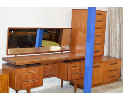 VINTAGE 3 PIECE TEAK BEDROOM SUITE     