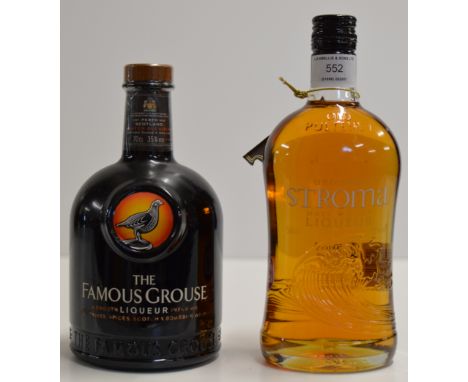 OLD PULTENEY STROMA ORIGINAL MALT WHISKY LIQUEUR - 50CL, 35% VOL, TOGETHER WITH THE FAMOUS GROUSE SCOTCH WHISKY LIQUEUR - 70C
