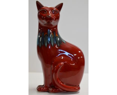 VINTAGE &amp; UNUSUAL POOLE POTTERY CAT ORNAMENT     
