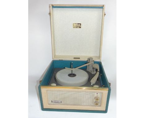 A vintage Dansette portable record player