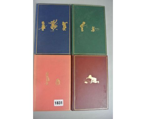 A collection of four Winnie the Pooh books including, The House at Pooh Corner 1928, Now We Are Six 1927 and Winnie The Pooh 