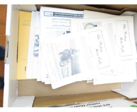 Box of vintage motor cycle club magazines 