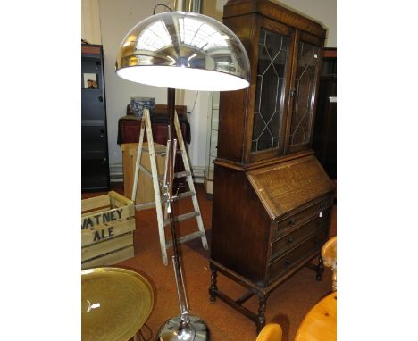 Modern metal chromed large angle poise lamp (Over 6ft)
