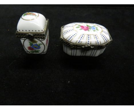 2x ceramic pill boxes reserve 