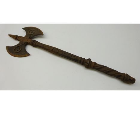 Lord of the Rings replica cast iron axe, L54cm    Condition Report   Click here for further images, condition, auction times 