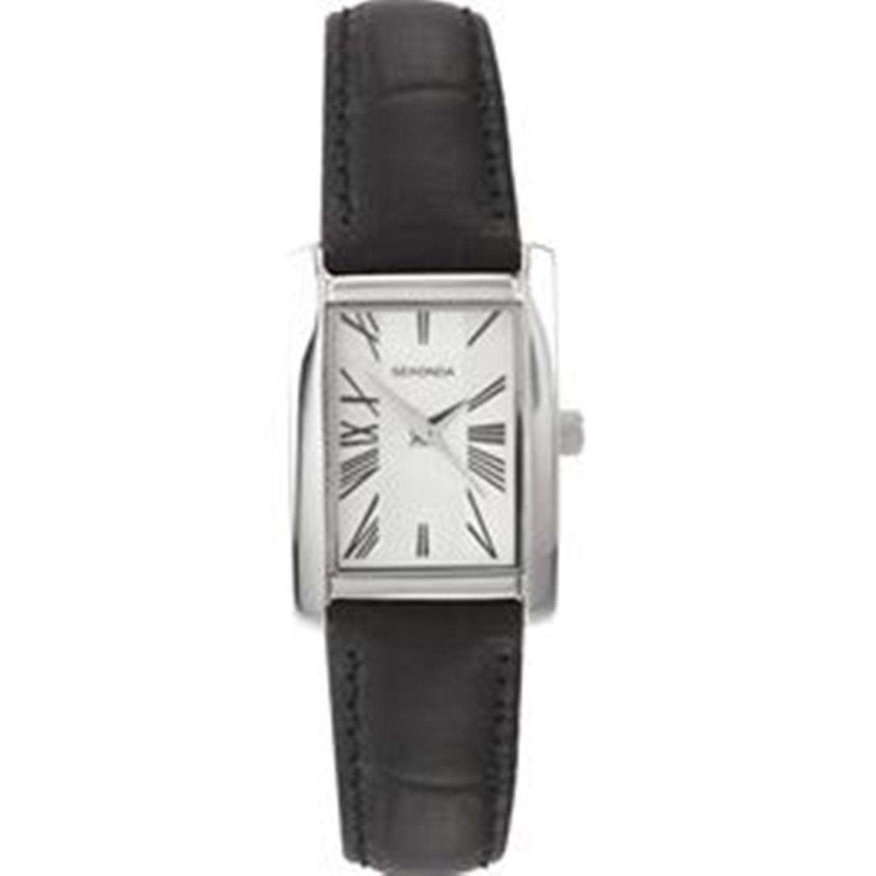 V Grade A Sekonda Ladies Black Strap Square Face Roman Numeral Watch