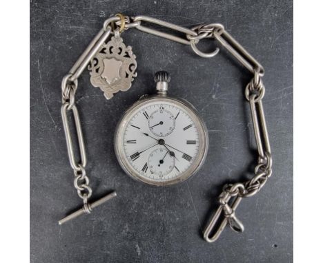 A J W Benson silver open faced chronometer pocket watch, 53mm, Serial No.263786, having Swiss Movement, stamped 935; together