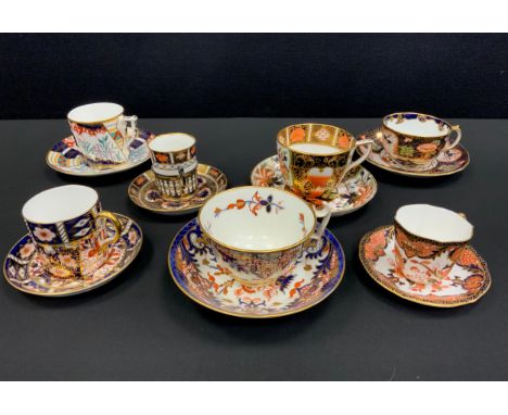 19th century and later Royal Crown Derby tea ware including; pattern 1130  tea cup and saucer, Duesbury Kings pattern tea cup