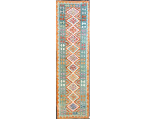 Turkish Anatolian Kilim runner carpet, (287cm x 81cm)