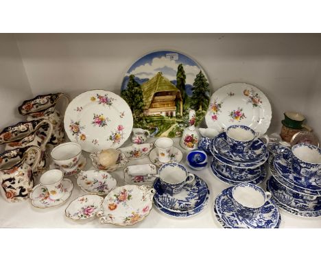 Ceramics - Royal Crown Derby ‘Derby posies’ pattern ware including trinket trays, miniature vases, others,a ‘Mikado’ tea set 