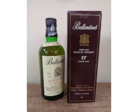 A bottle of Ballantine's 17 year old scotch whisky, 75cl in box 