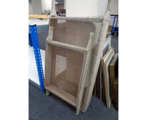 Two large vintage sieves 