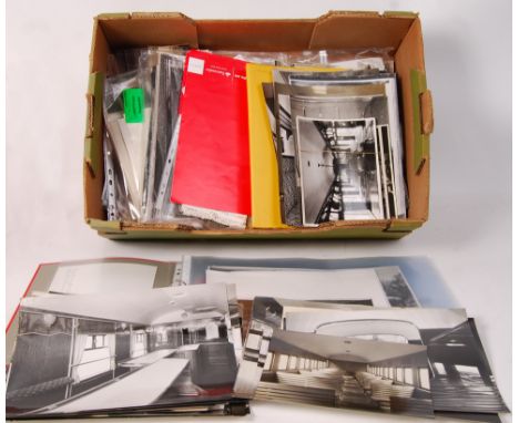 A LARGE collection of (some 600+) assorted vintage (some antique) manufacturer's photographs of railway carriages, wagons and
