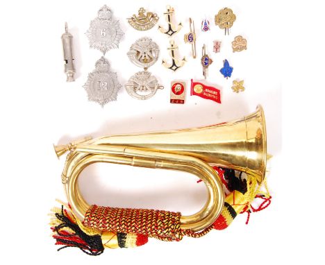 A collection of assorted militaria to include; WWII Second World War ARP Air Raid Precautions ' J.Hudson ' whistle, a militar