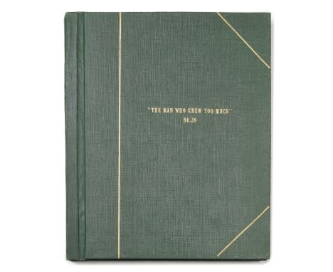 Alfred Hitchcock: A Bound Presentation Script for 'The Man Who Knew Too Much',Gainsborough Pictures, 1934,the green typewritt