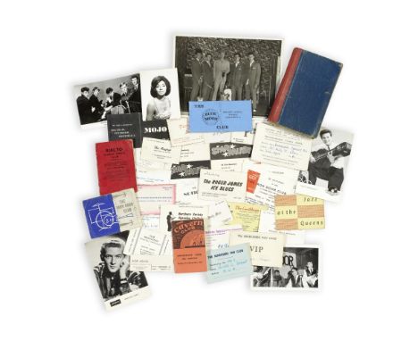 1960s Merseybeat: A Large Group of Club Membership Cards, Address Books and Photographs,1960s,comprising membership cards for