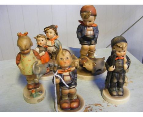 Five Goebel Hummel figures 