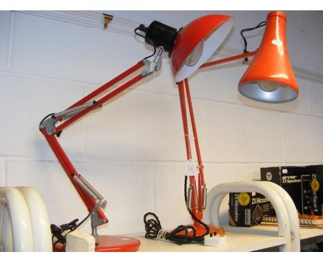 A Herbert Terry &amp; Sons anglepoise lamp, together with one other lamp 