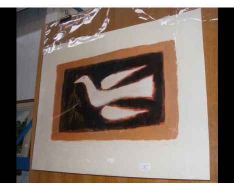 BREON O'CASEY - a print of a dove - 45cm x 60cm CONDITION REPORTCondition is goodCondition disclaimerOur team of trusted expe
