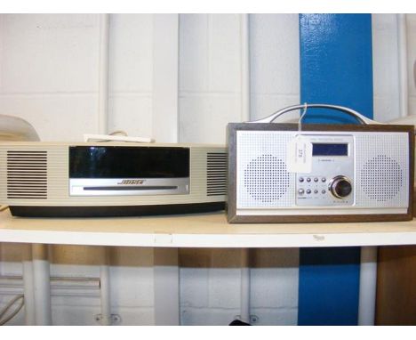 A Bose CD player, together with DAB radio 