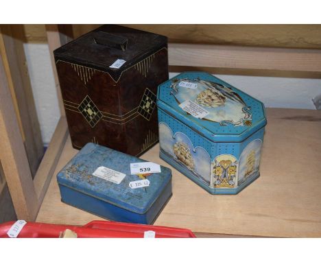 Three vintage collectors tins