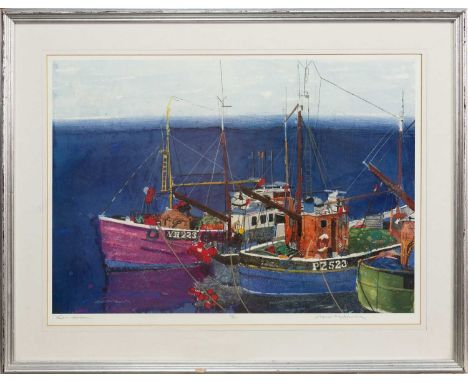 * HAMISH MACDONALD DA PAI (SCOTTISH 1935 - 2008),  STILL HARBOUR limited edition giclee print on paper, signed, titled and nu
