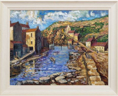 RODDY LAKIN, EARLY LIGHT, LOW TIDE oil on canvas, signed, titled label versoframedimage size 46cm x 60cm, overall size 57cm x