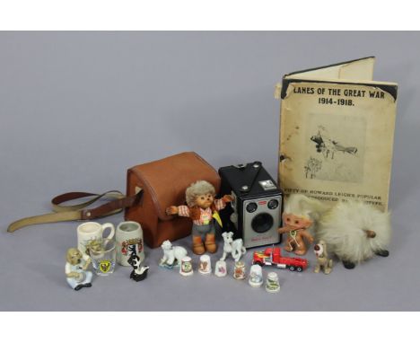 One volume “Planes of The Great War 1914-1918” by Howard Leigh; a Kodak “Brownie Flash II” box camera, with case; various thi