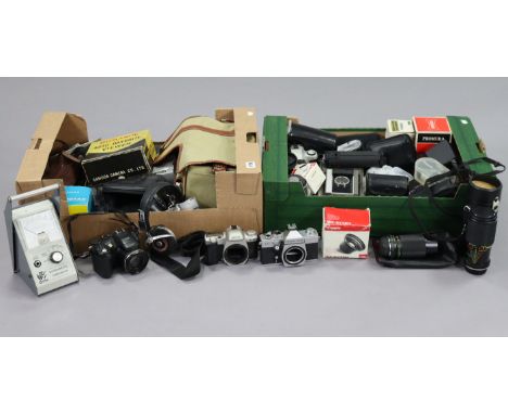 Various cameras &amp; camera accessories. 