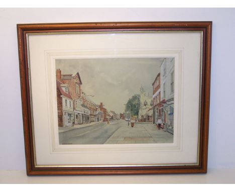 GRAHAM DEANS; "Beverley", Watercolour, signed, 10" (26cms) x 14" (35cms), and G HARRIS; "Thatched Cottage", Watercolour, sign