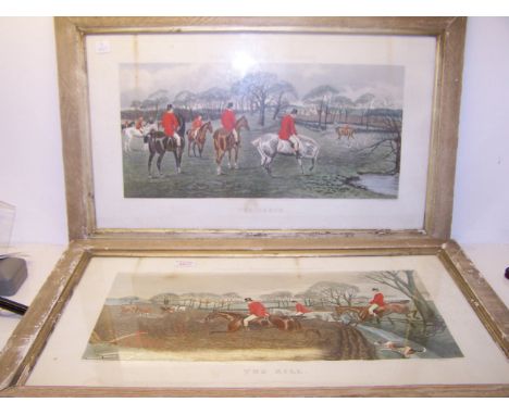 STOCK after WALSH; a set of four coloured Prints 'Dodson's Hunting Incidents'.  (image size 9 1/2" (24cms) x 20" (51cms).