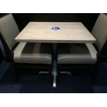 Furniture Asset: LOT OF: 1 qty: Table ADA, Handi-cap 2-Top D. Table, 24"W x 30"D x 27"H, Orig price: