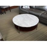 Furniture Asset: LOT OF: 6 qty: Coffee Table Coffee Table, round, 38"W x 38"D x 14"H, Orig.