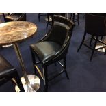 Furniture Asset: LOT OF: 10 qty: Chair High, Black Leather, 20.5"W x 23"D x 44"H, Orig price: $250 /