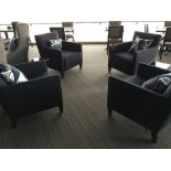 Furniture Asset: LOT OF: 9 qty: Chair Lounge Chair, 30"W x 34"D x 34.5"H, Orig. price: $550, new