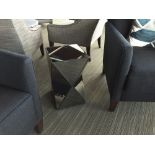 Furniture Asset: LOT OF: 4 qty: Side Table Silver Side Table, 12"W x 12"D x 20.5"H, Orig. price: $