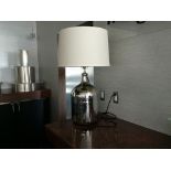 Furniture Asset: LOT OF: 5 qty: Lamp Silver Lamp, Lamp: 10"Dia. X 31-3/4"H, Shade: 18"Dia. X 11.5"H,