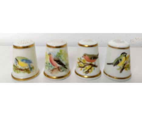A large collection of 186 thimbles, mostly Royal Worcester