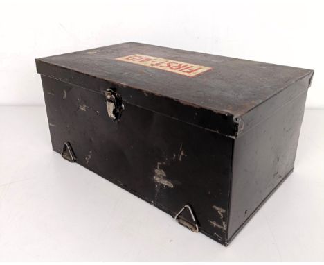A vintage First Aid box and contents, 30 cm wide Provenance: Sold on behalf of SNCB Charity