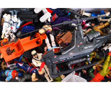 A collection of assorted vintage Hasbro GI Joe / Action Force action figures and accessories. 