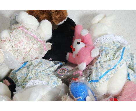 A large collection of mostly 1970s vintage teddy bears most in original packaging. All ex shop stock.