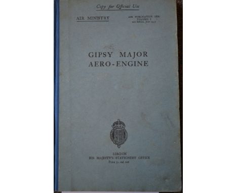 Gipsy Major Aero-Engine - HMSO For Air Ministry. Second Edition Reprint 1937. Hardcover. 