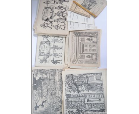 A collection of vintage toy theatre sheets dating to the 19th / 20th century ( see illustrations )
