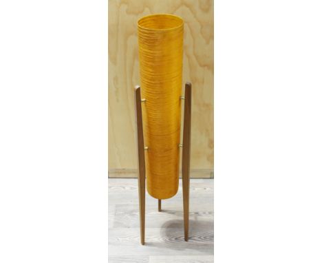 A retro rocket lamp shade (no electrical fitting), height 112cm.