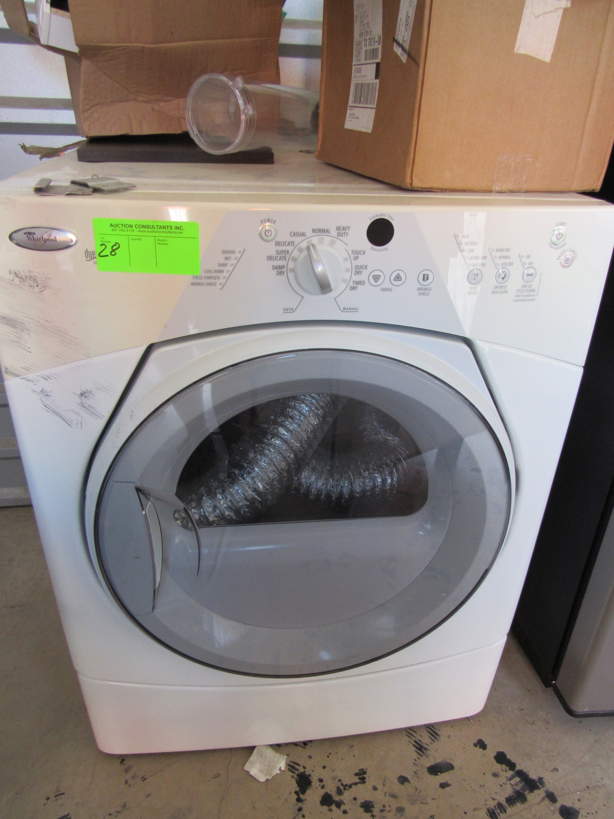 Two pieces Whirlpool Duet Sport washer and dryer, stackable