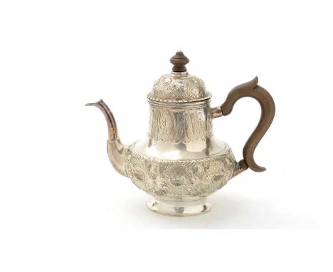 Vintage English EPNS Marked Silver Plate Metal Gold Brass Teapot Tea Pot  Ornate Decorated circa 1920-30's