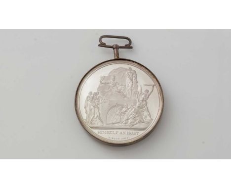 Manchester Pitt Club 1813: a silver medal by Thomas Wyon Jr, obverse bust of William Pitt, bare head left, reverse Pitt arous