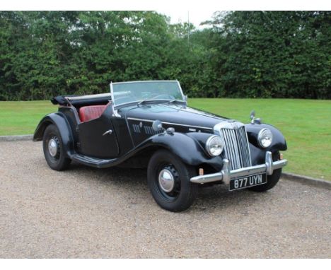 1954 MG TF 1500 LHDMake: MG Model: TFYear: 1954Mileage: 27152VIN: 542Configuration: Left Hand DriveRegistration: 877UYNTransm